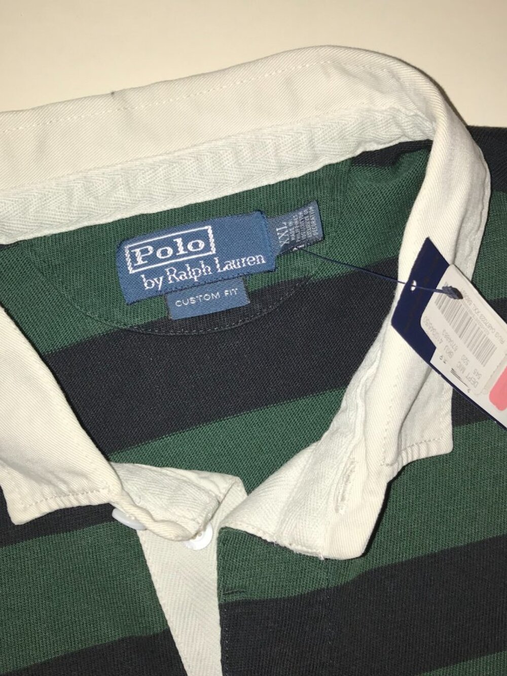 Men's Polo Ralph Lauren Custom Fit Long Sleeve Rugby Polo Shirt-Size 2XL - Picture 4 of 13